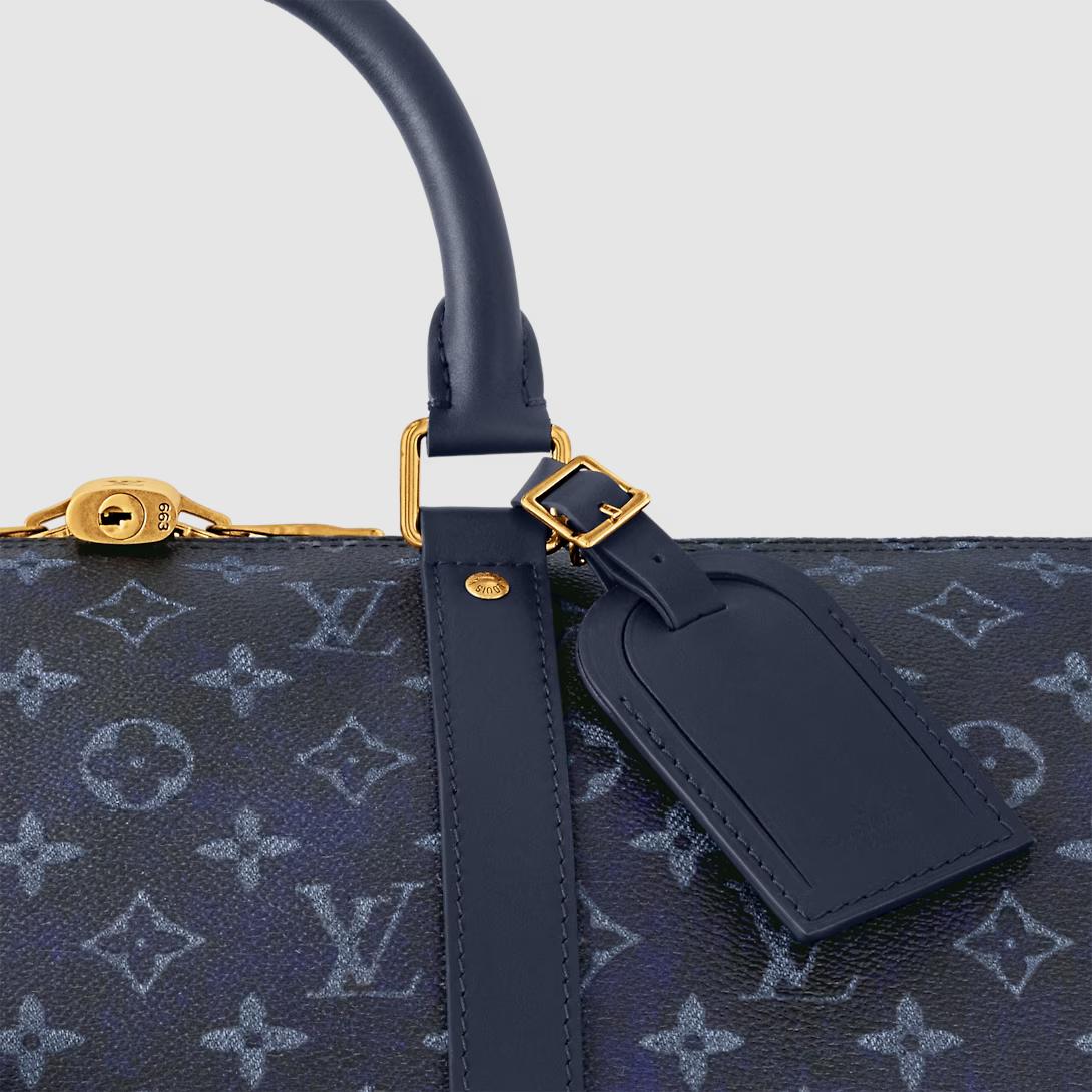 Túi Louis Vuitton Keepall Bandoulière 50 Monogram Nam Xanh Dương